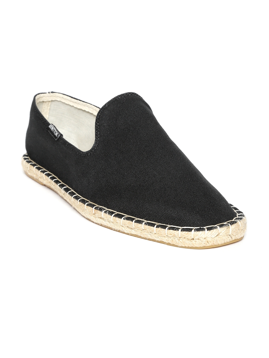 United Colors of Benetton Men Black Espadrilles