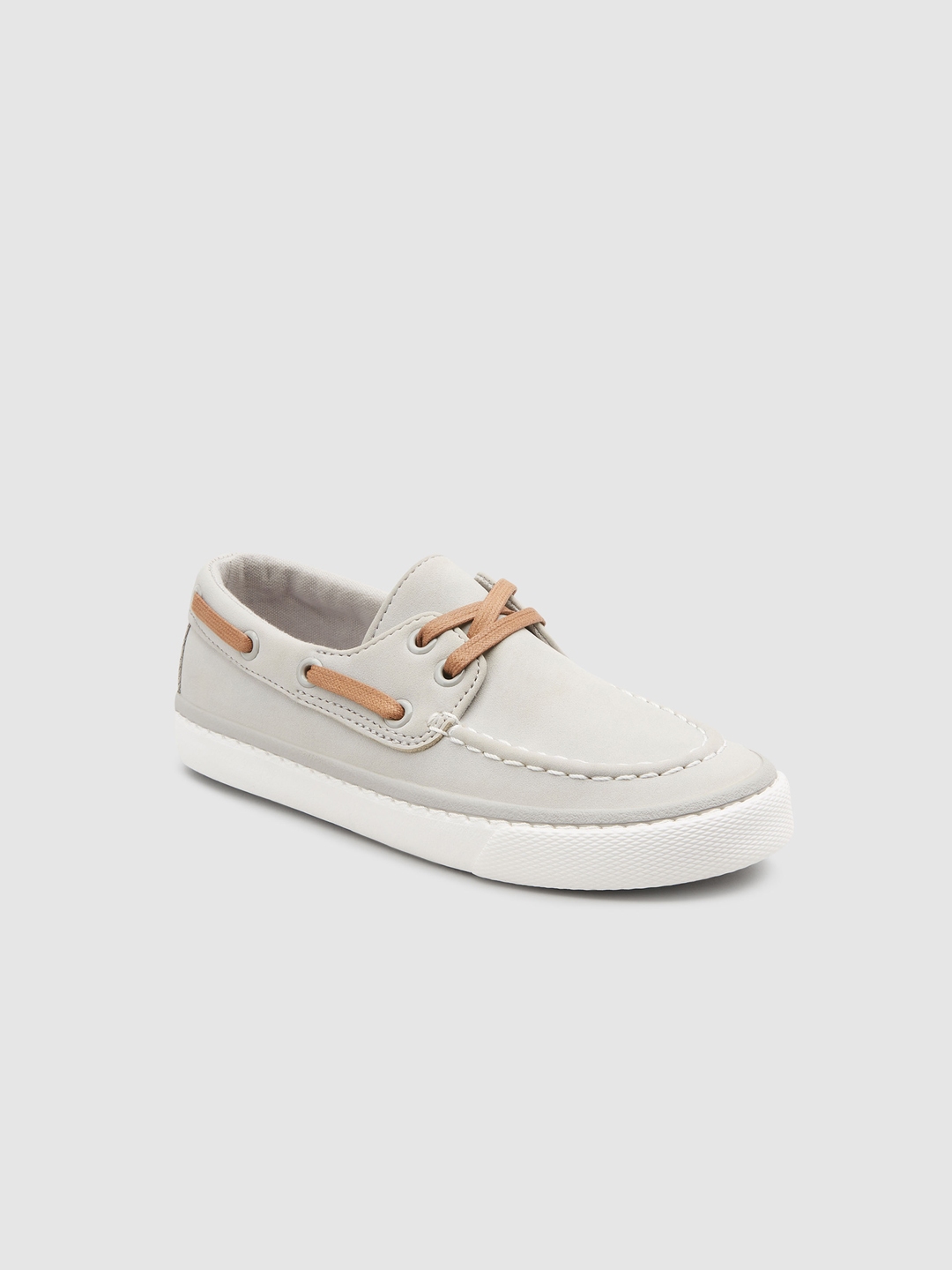 Boys grey 2025 boat shoes