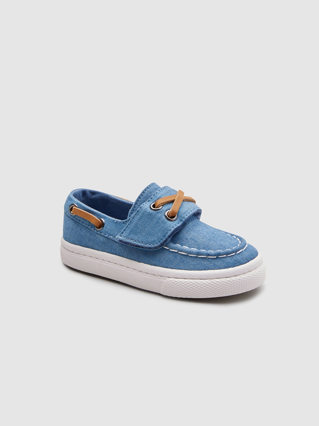 Toddler Boys Chambray Boat Shoes