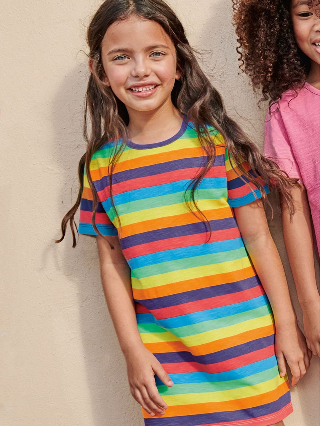 Girls striped t outlet shirt