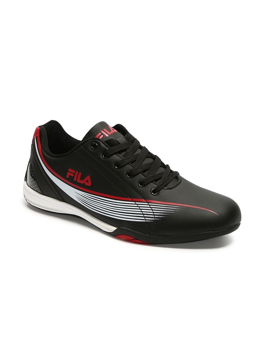 fila men's black sneakers