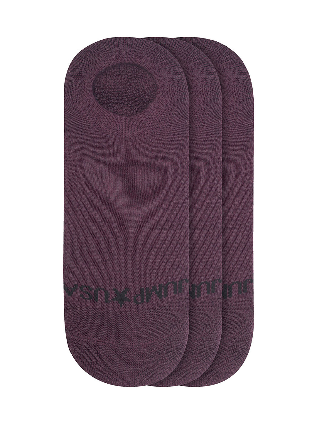 JUMP USA Women Pack of 3 Purple Solid Shoe Liners