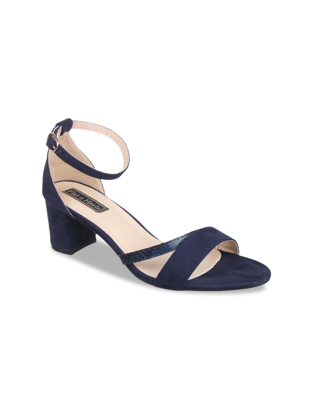 Navy low heel discount sandals