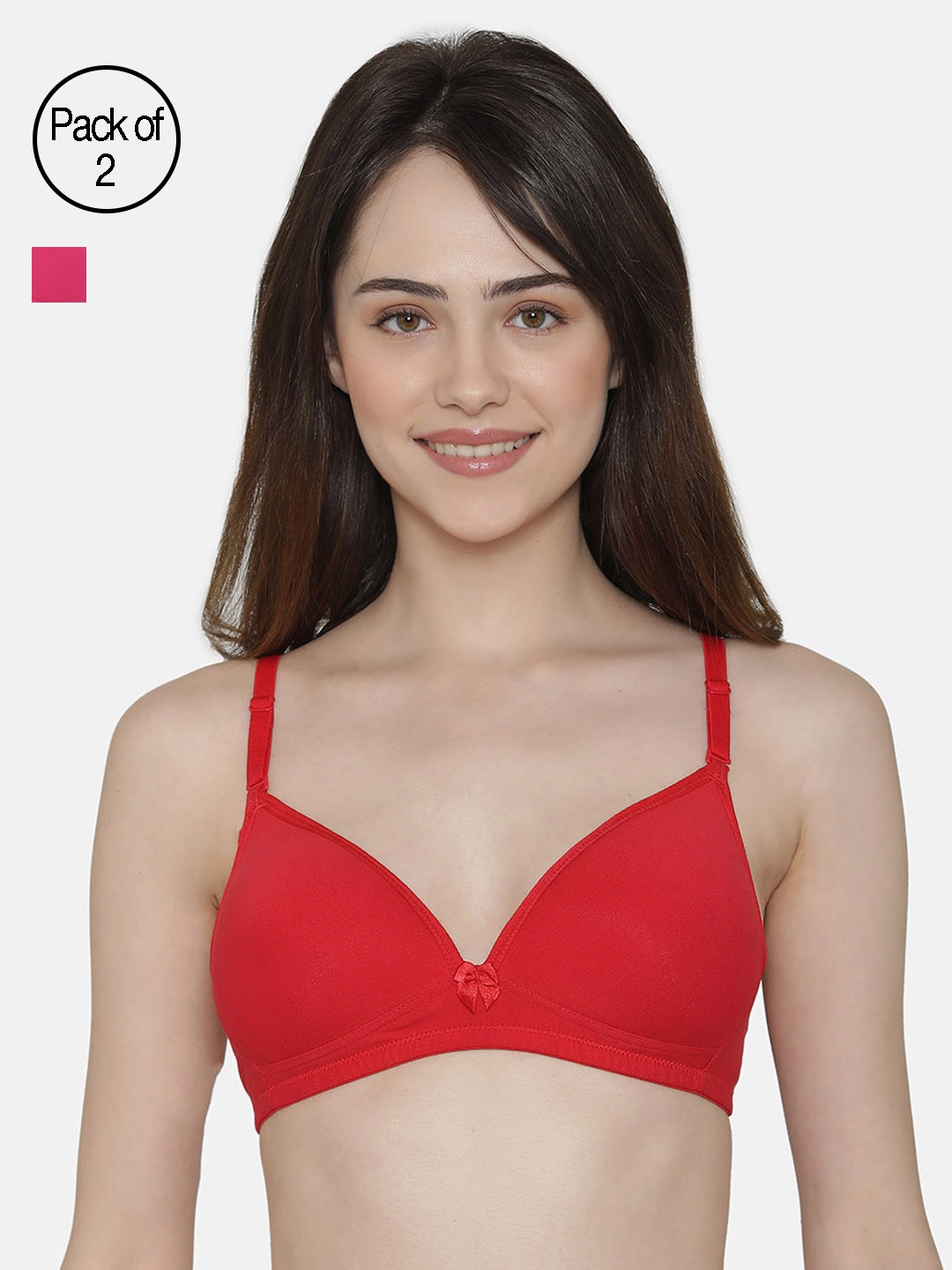 Clovia Cotton Rich Soft Padded Non-Wired Multiway T-Shirt Bra