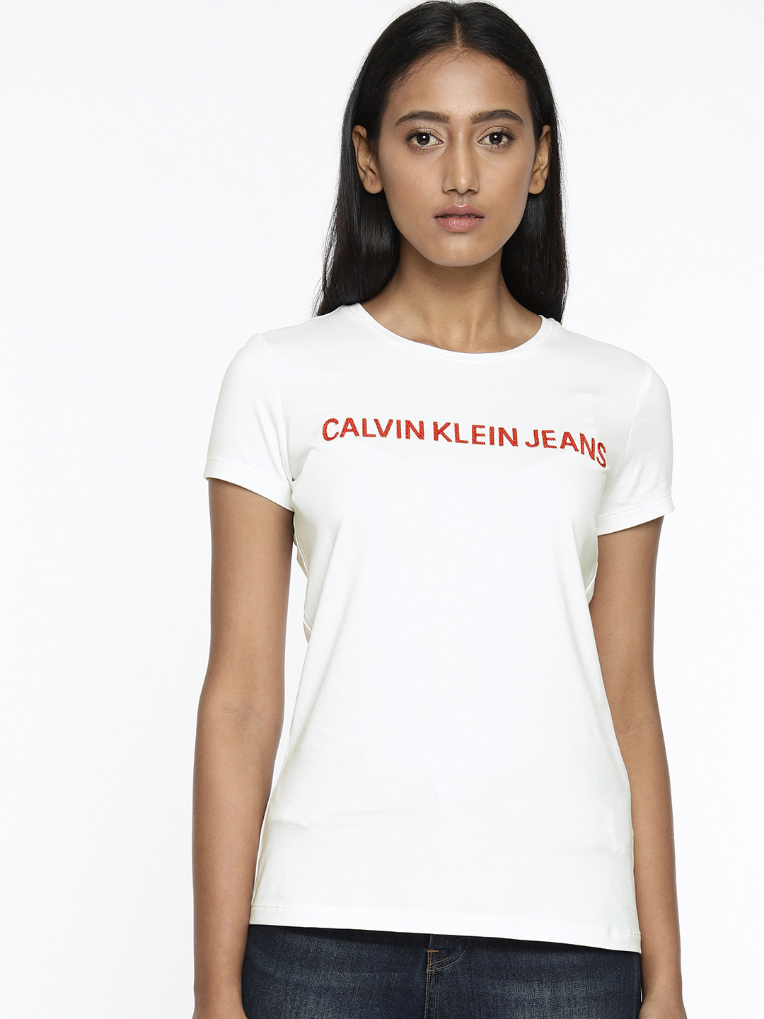 Buy Calvin Klein Jeans Women White 