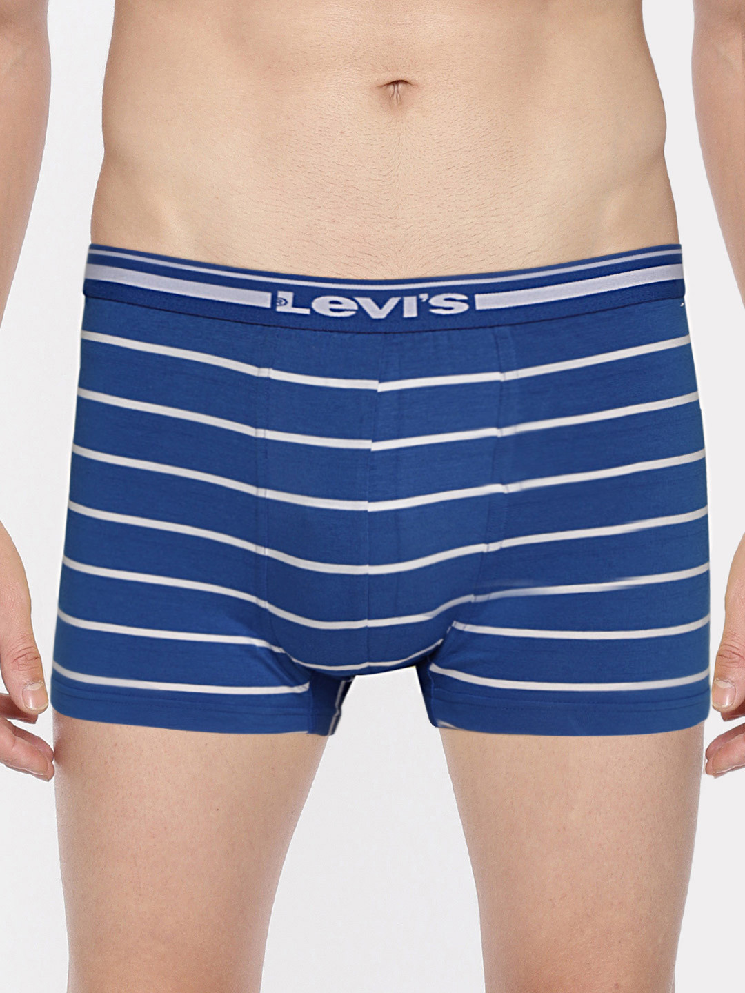 Levis Men Blue & White Striped Trunks TK-200SF-1PK