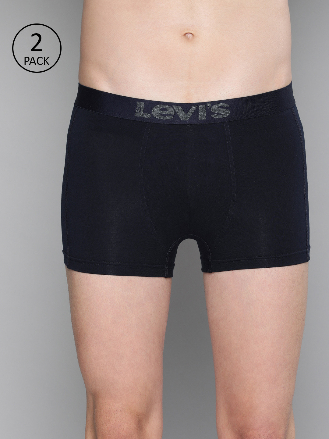 Levis Men Pack of 2 Navy Blue Solid Trunks TK-200SF-2PK-STYLE-018-478
