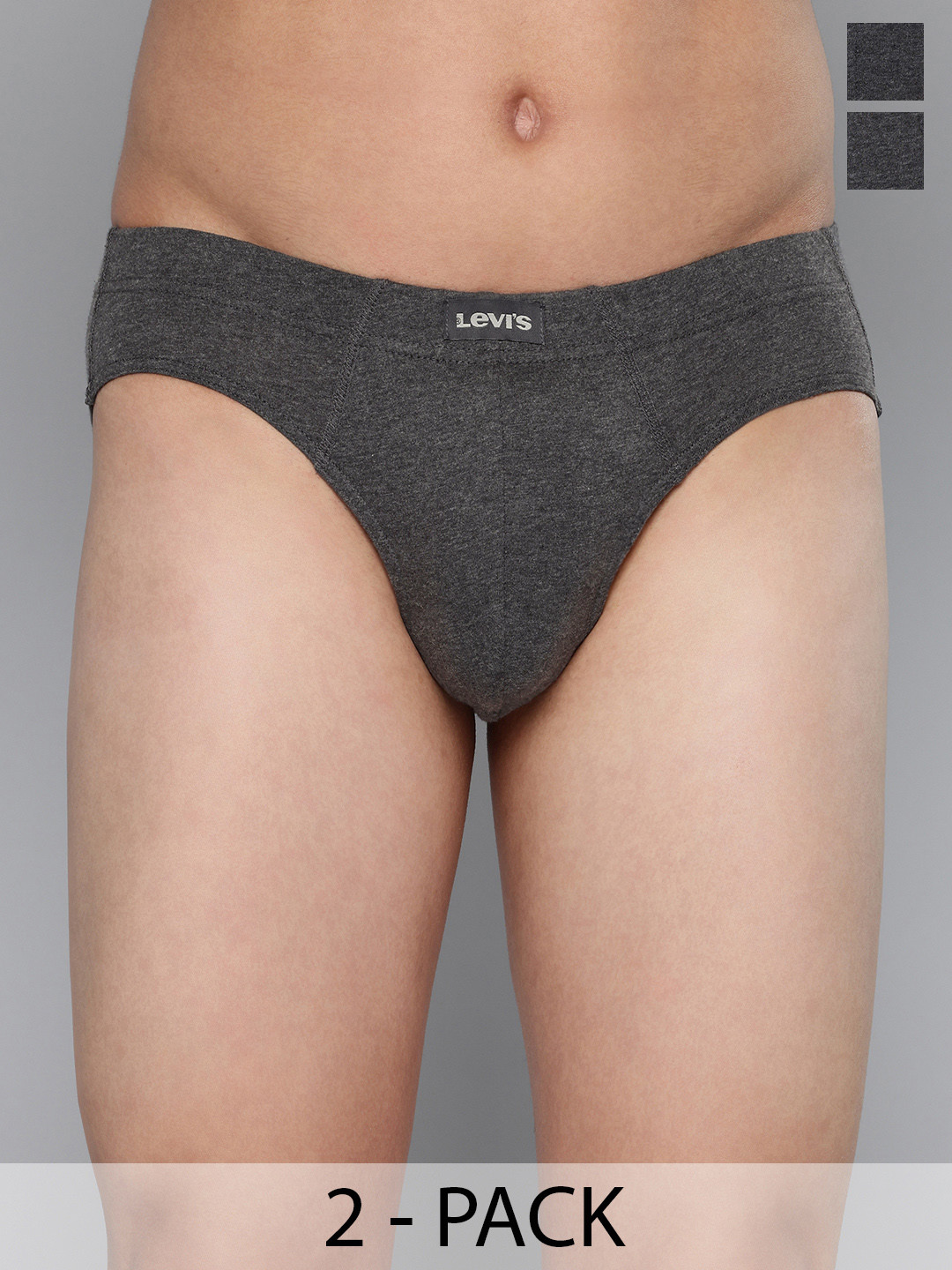 Levis Men Pack of 2 Pure Cotton Smartskin Basic Briefs Style-011