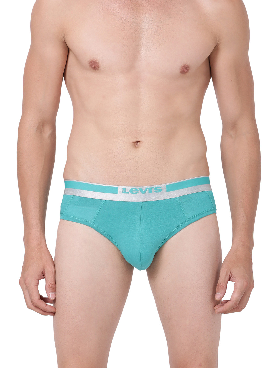 Levis Men Green Solid Brief BF-300LS-1PK
