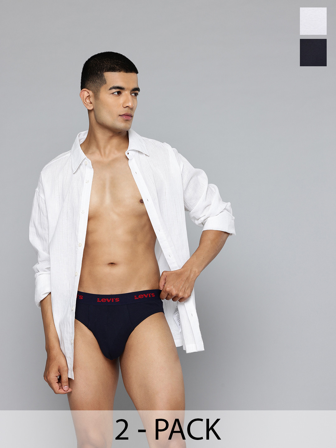 Levis Men Pack of 2 Cotton Briefs BF-100CA-2PK-STYLE-002-198