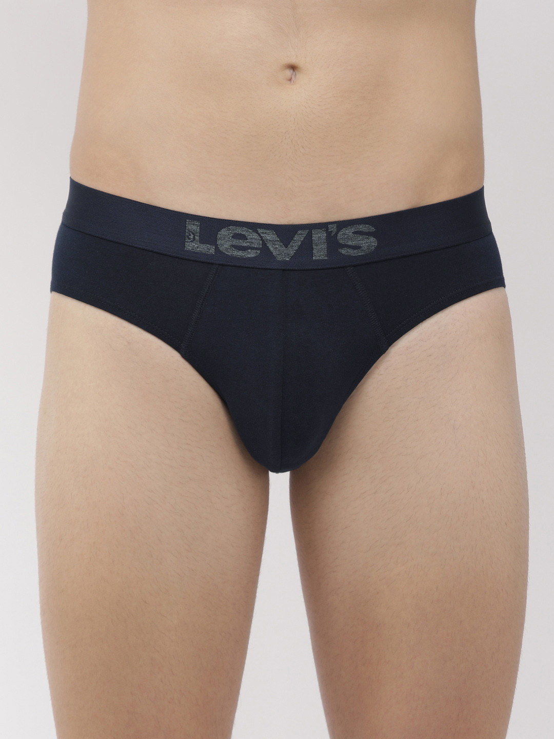 Levis Men Solid Cotton Ultrasoft Waistband Brief with Smartskin Technology