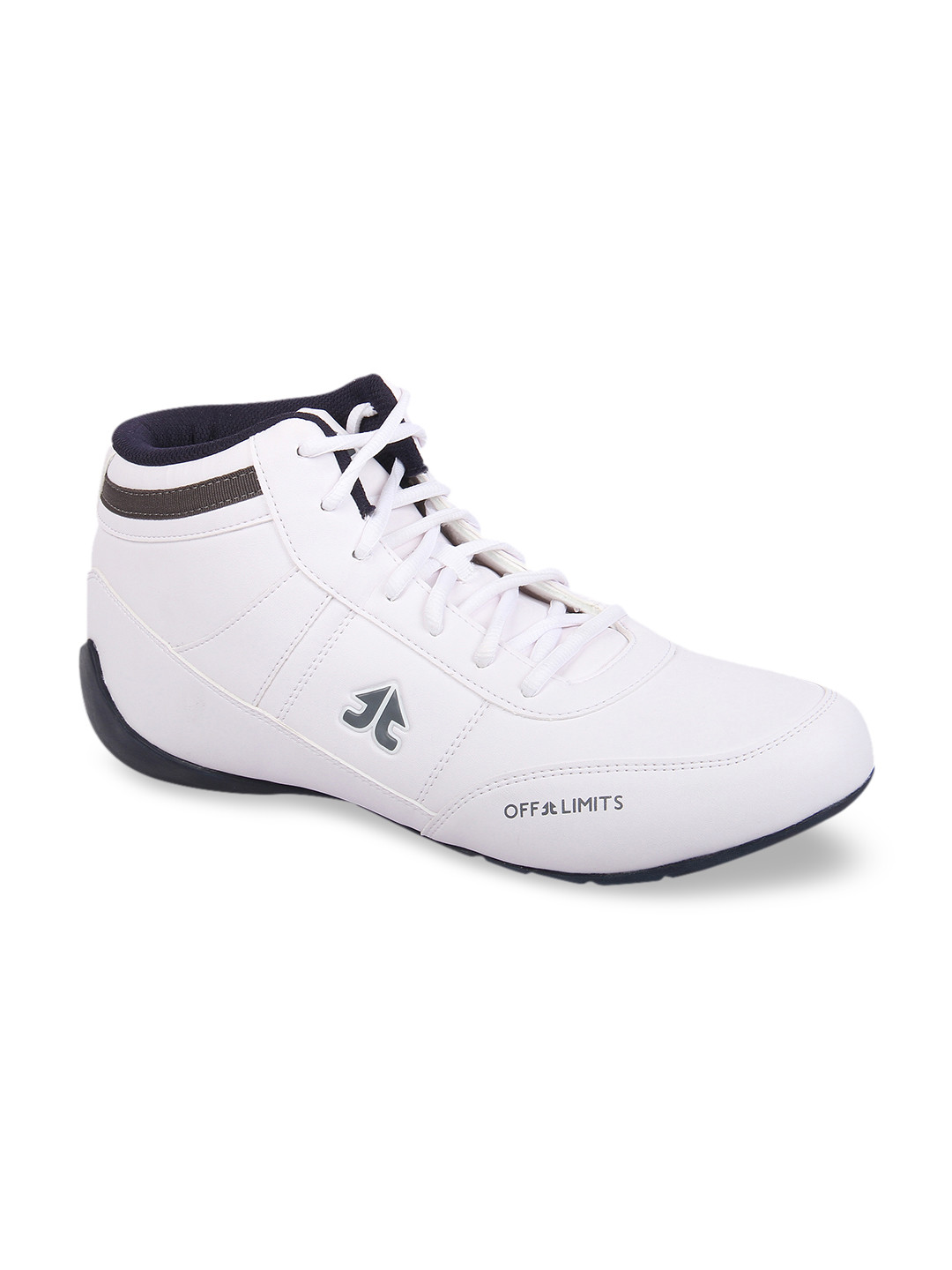OFF LIMITS Men White Mesh Mid-Top Running Shoes