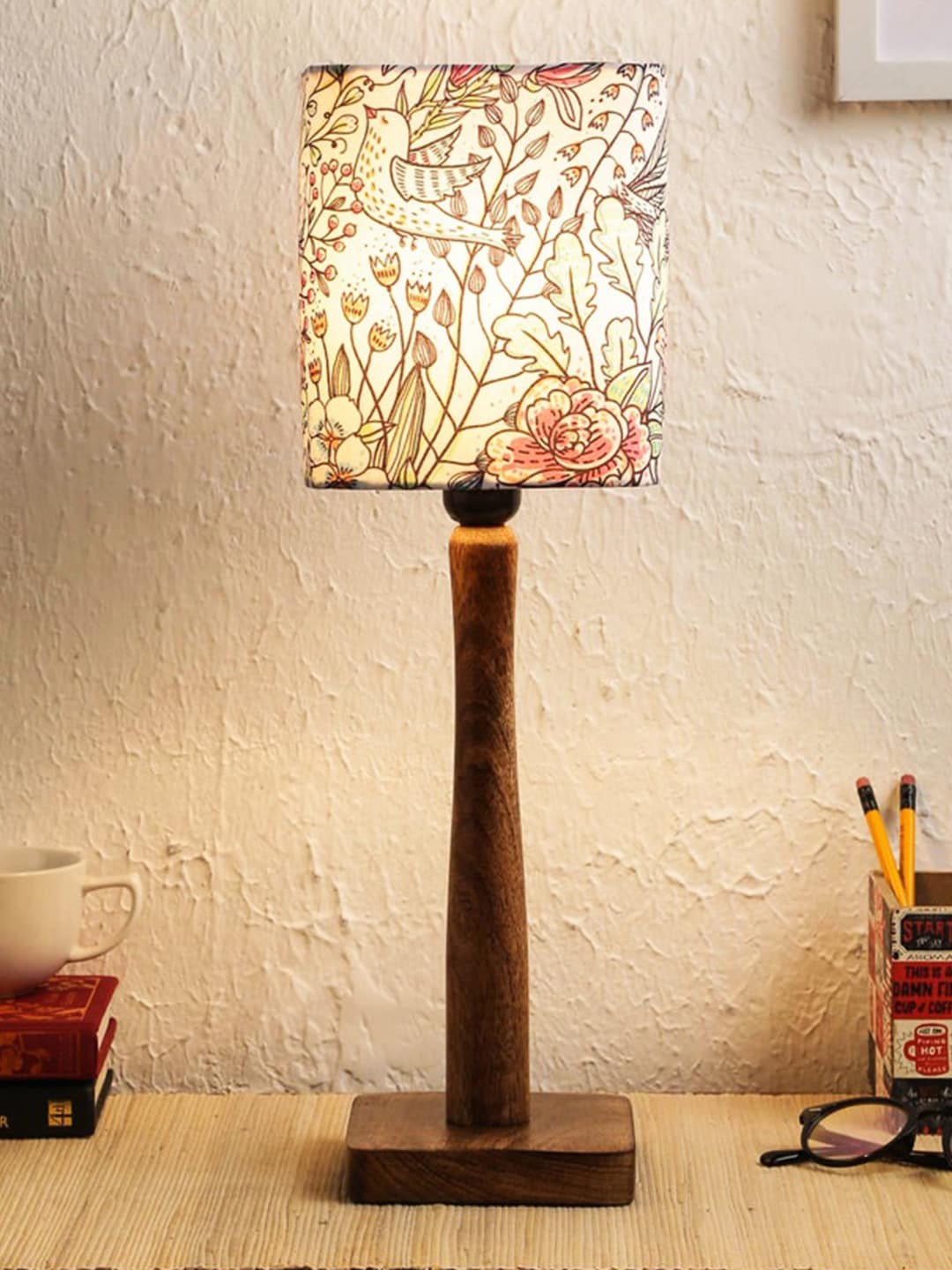 green girgit Brown Buffet Lamp with Shade