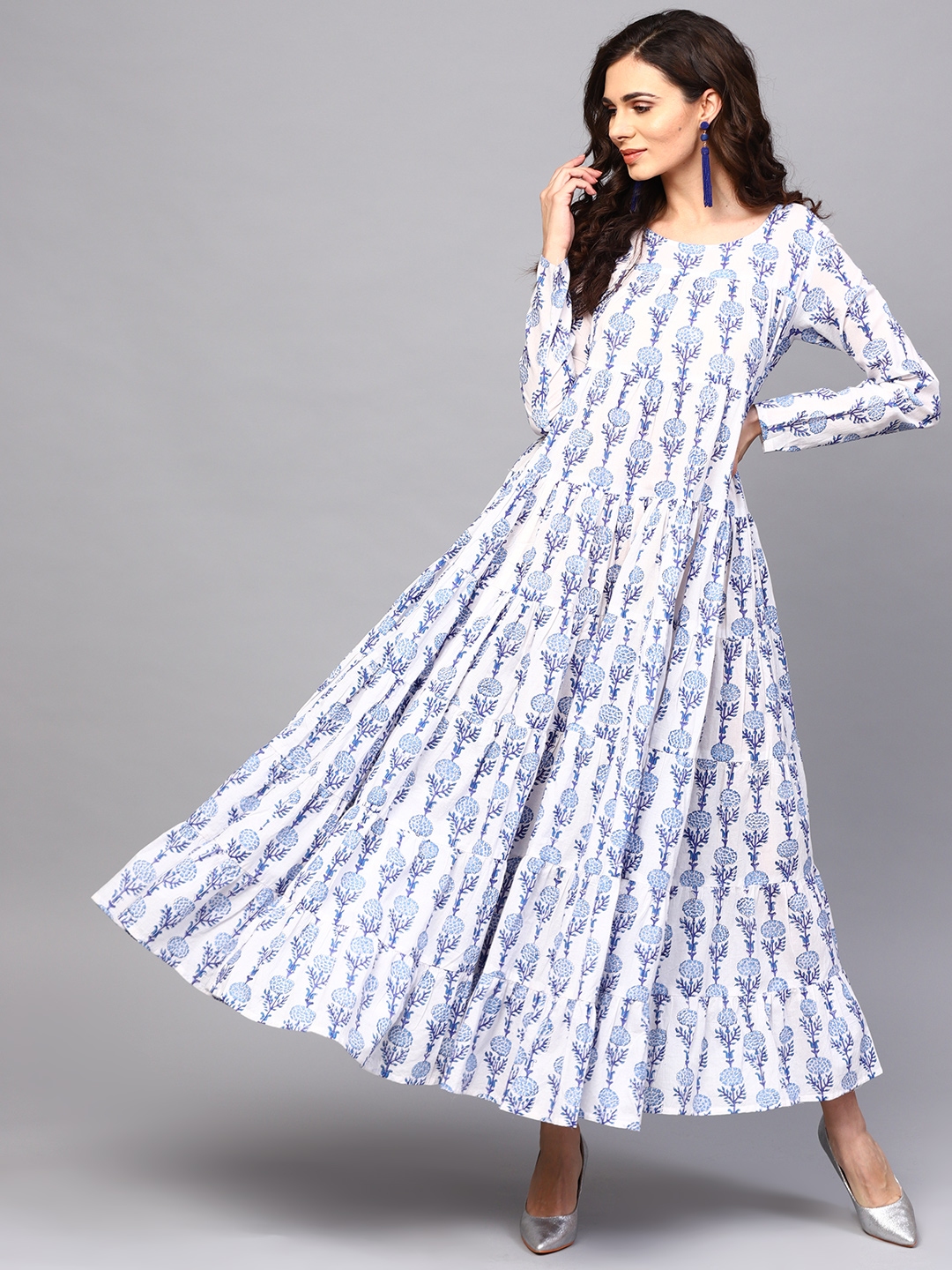 Aks maxi dress myntra shop