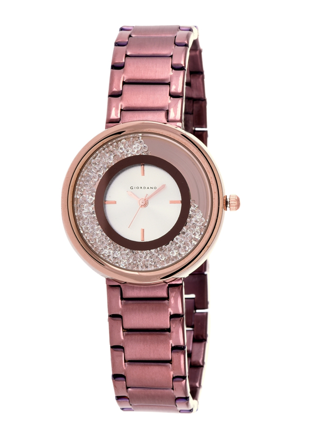 Giordano analog rose online gold dial women's watch