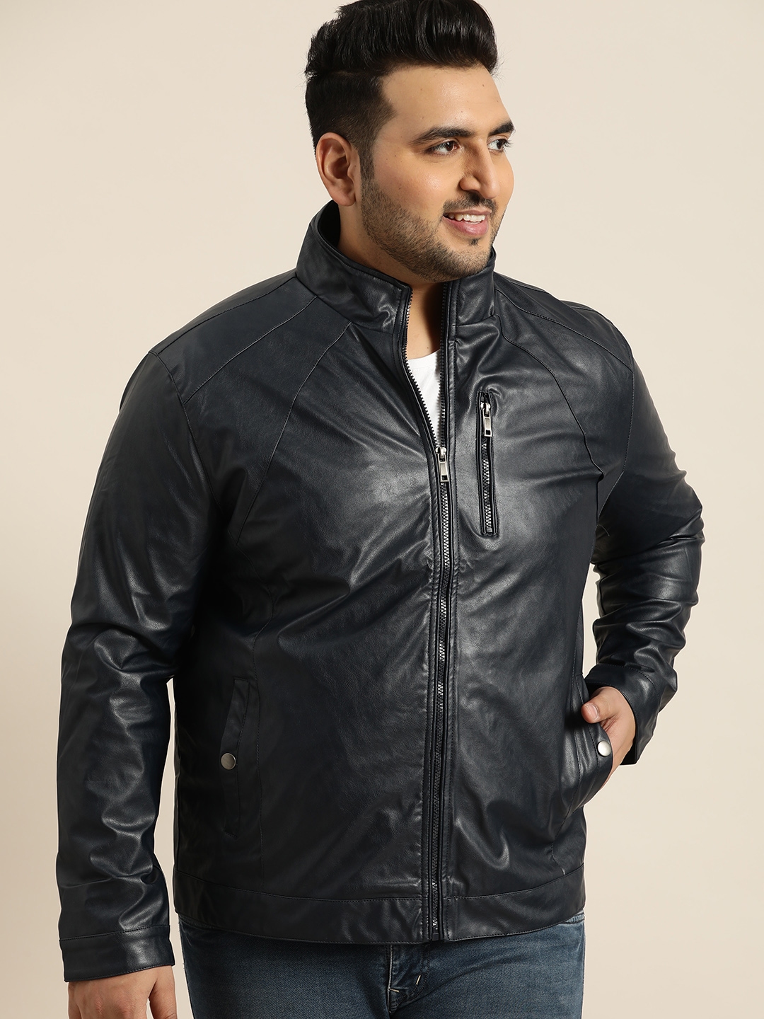 Buy Sztori Plus Size Men Navy Blue Solid Tailored Jacket Jackets for Men 9297519 Myntra