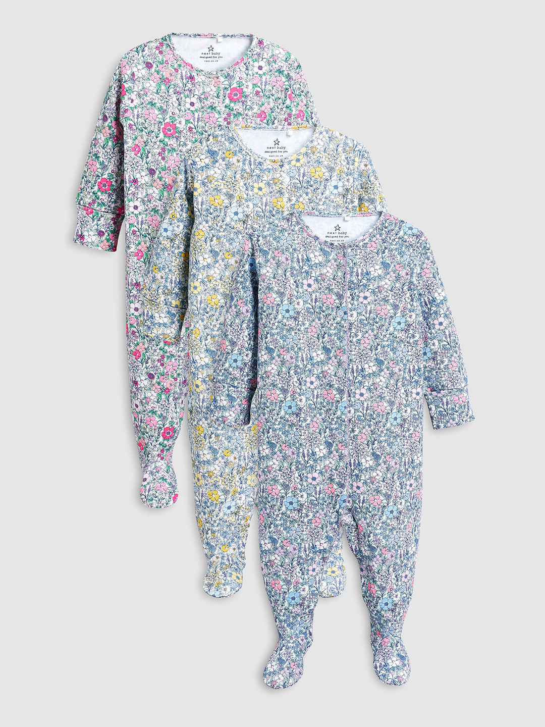 next floral sleepsuit