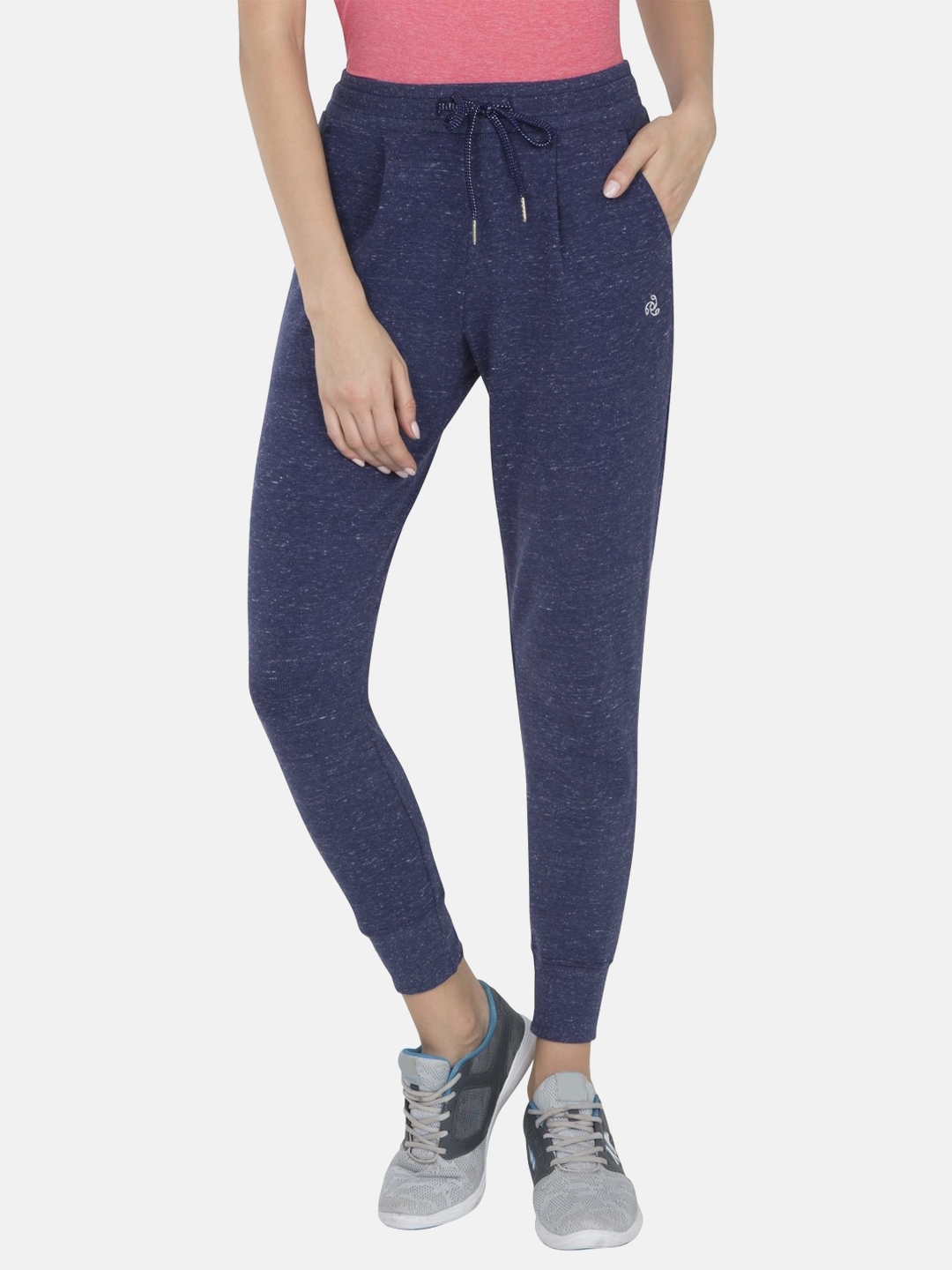 Buy Jockey Women Blue Solid Slim Fit Joggers - Track Pants for Women  9314513