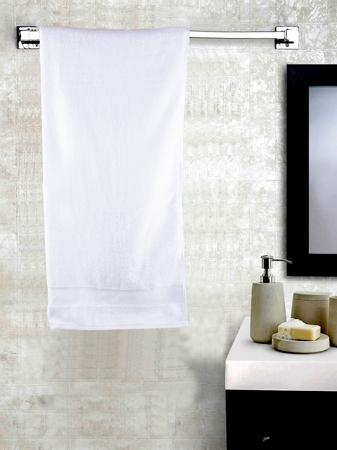 Turkish Bath Unisex White 700GSM Cotton Bath Towel