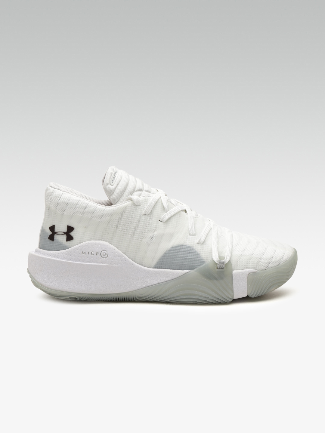 Buy UNDER Men White Spawn Low Basketball Shoes - Sports Shoes for Men 9324859 | Myntra