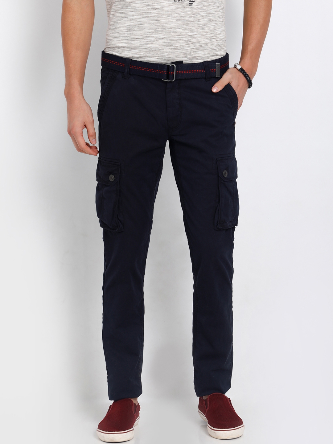 navy blue cargos