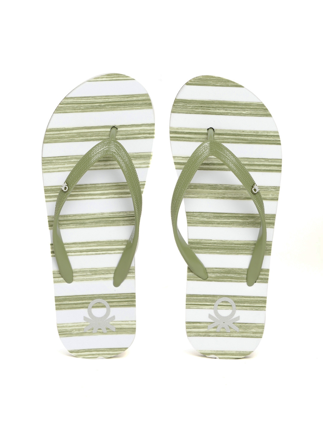 womens olive green flip flops