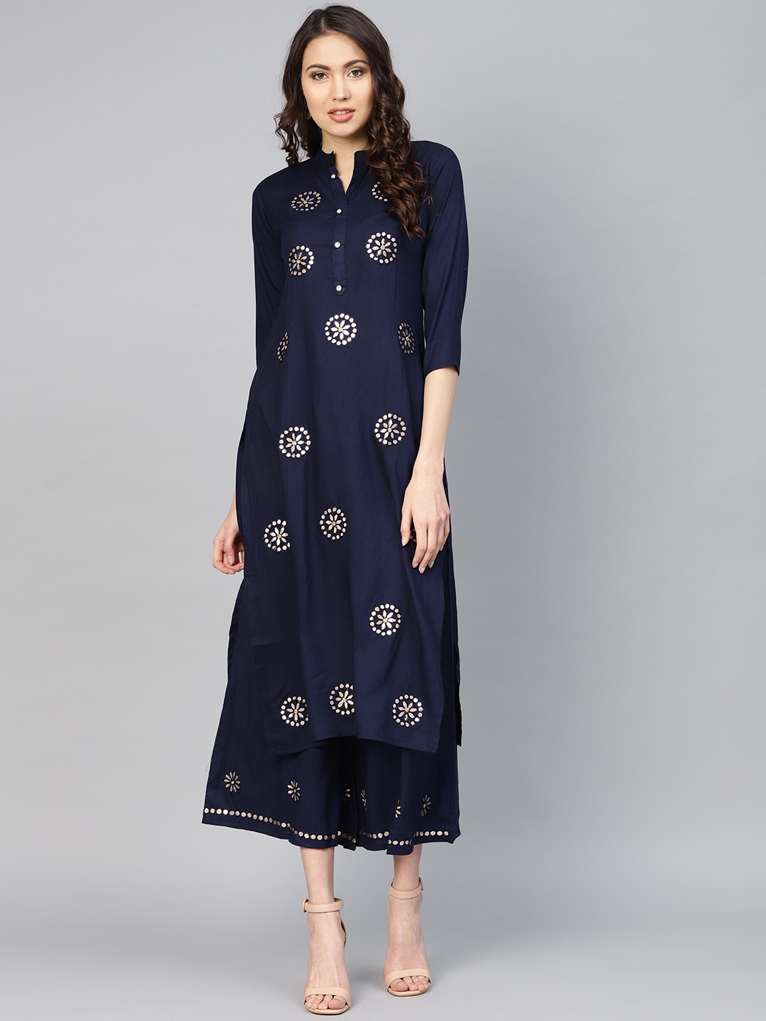 gota patti suit myntra