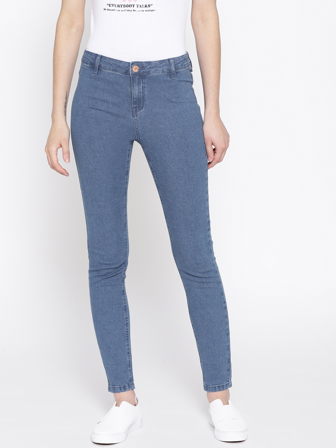 high waist jeans in myntra