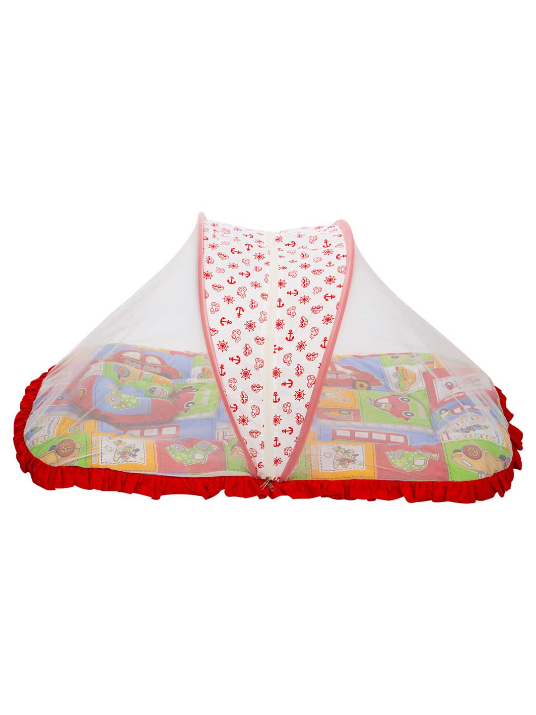 MeeMee Kids Red & Multicoloured Mattress Set