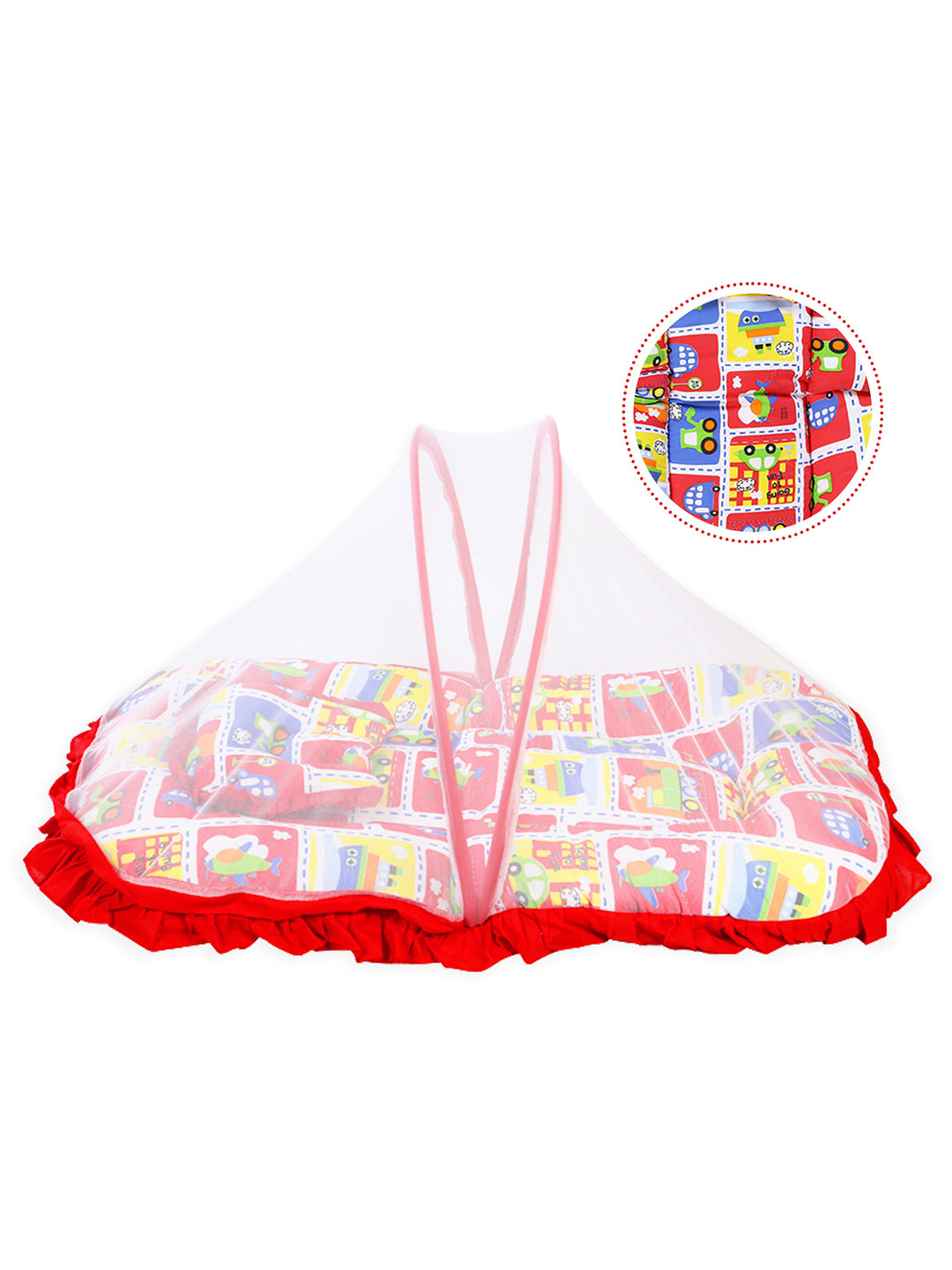 MeeMee Kids Red & White Mattress Set