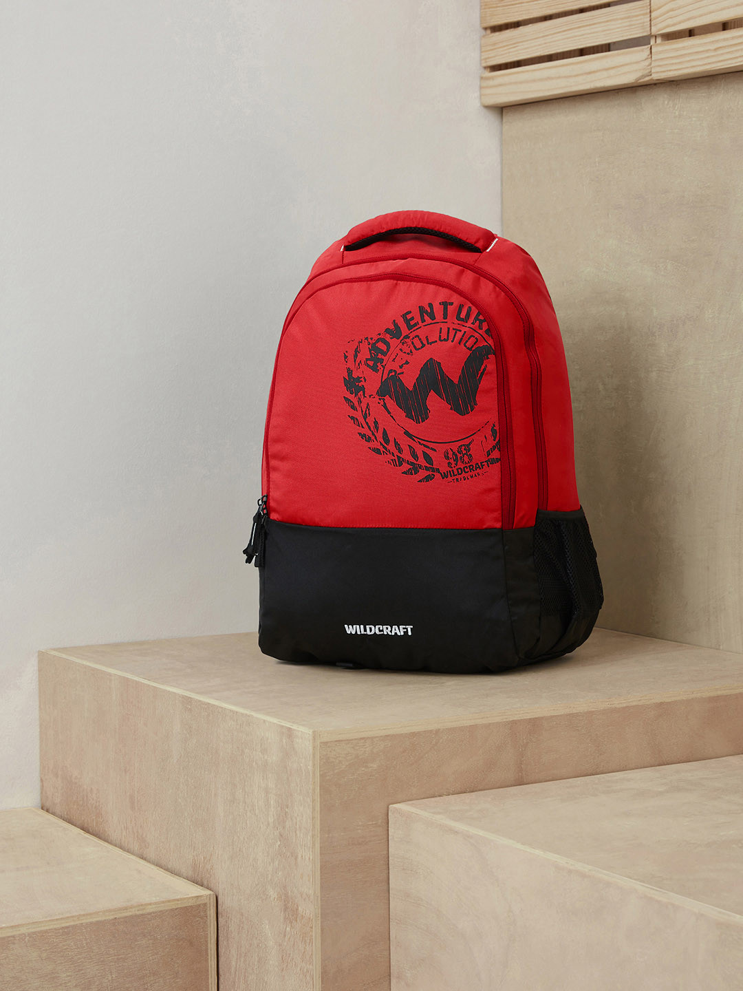Wildcraft Unisex Red & Black Backpack LP 4 Brand Logo Backpack