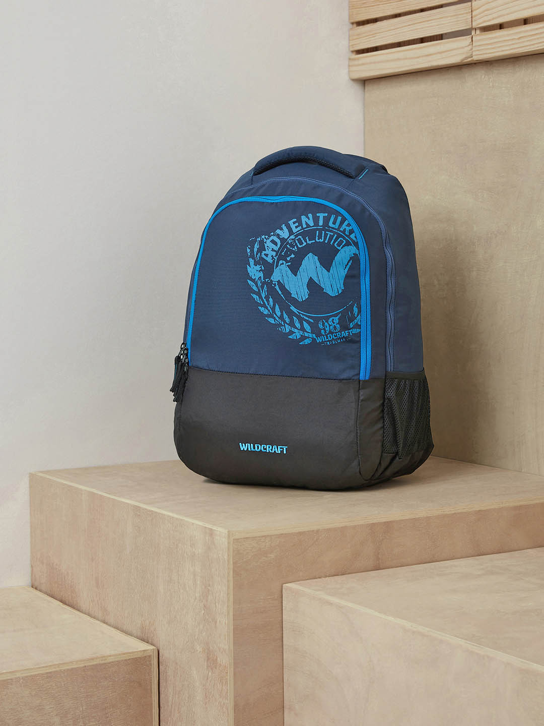 Wildcraft Unisex Navy Blue Graphic Backpack LP 4 Backpack