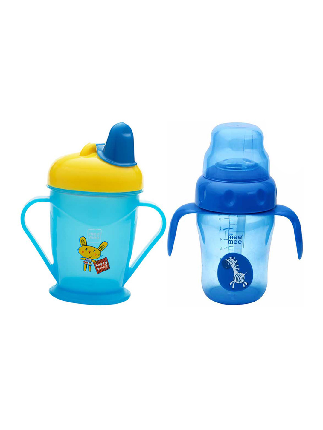 MeeMee Kids Set of 2 Easy Grip & Spout and Straw Sipper Cups