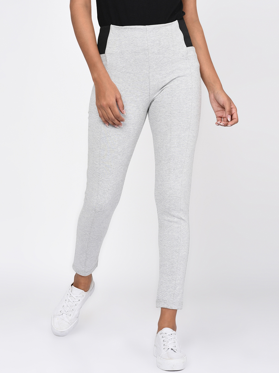 Buy RAREISM Grey Slim Fit Trousers for Women Online  Tata CLiQ