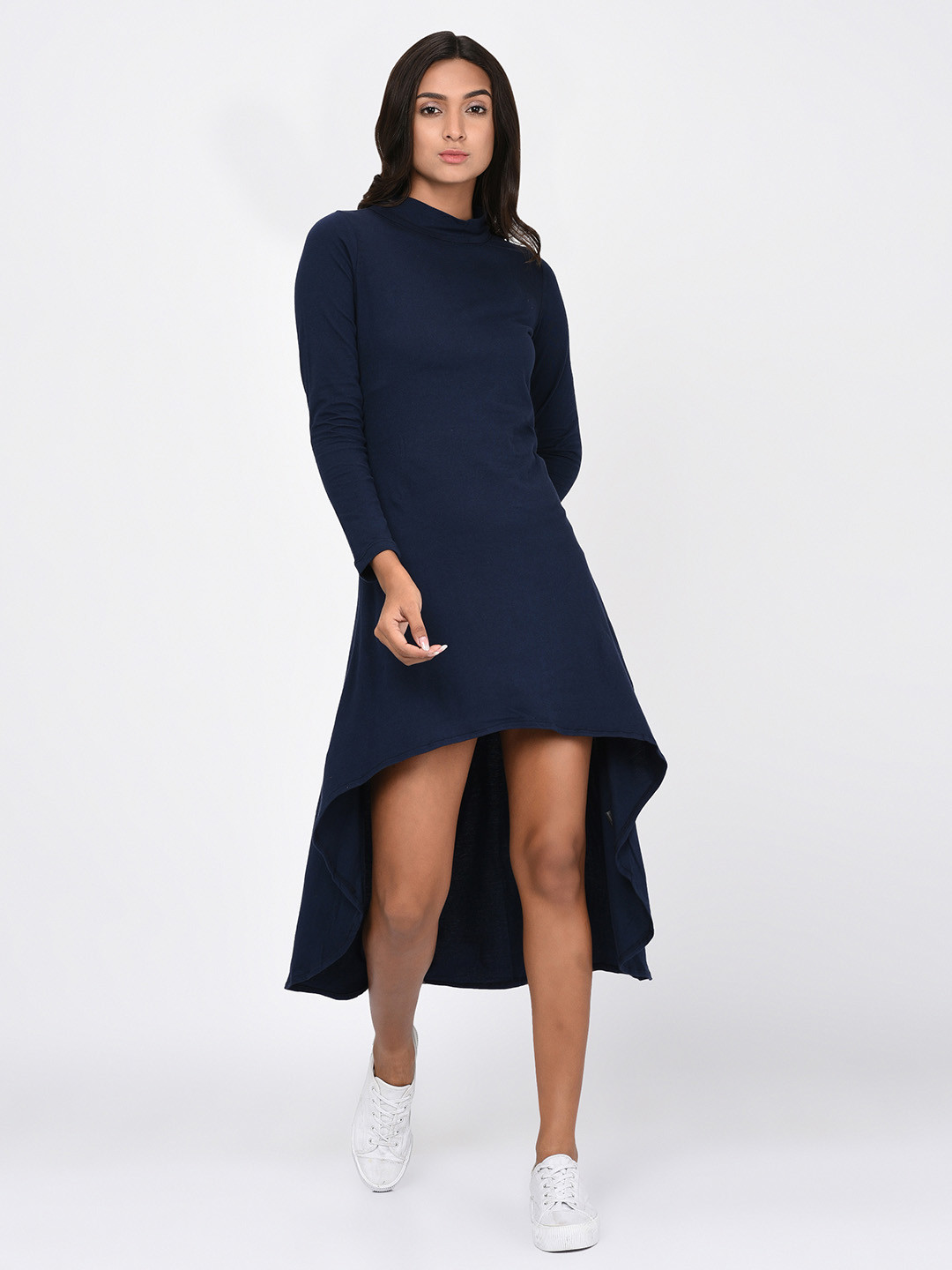 Rigo Navy Blue High Low Maxi Dress