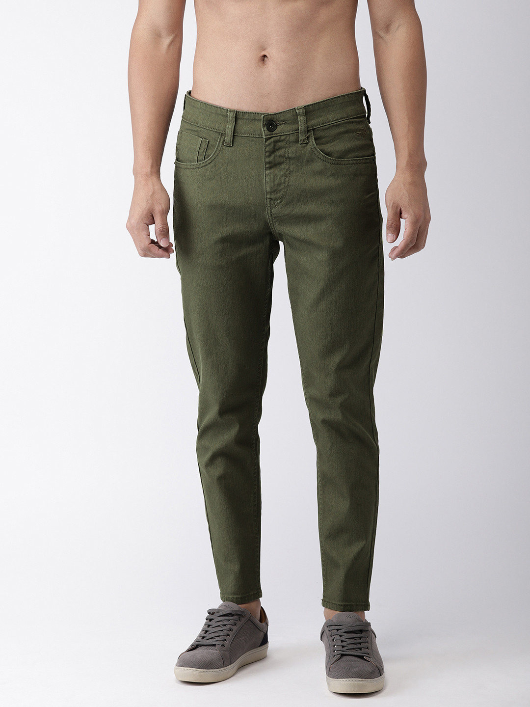 olive green denim jeans mens