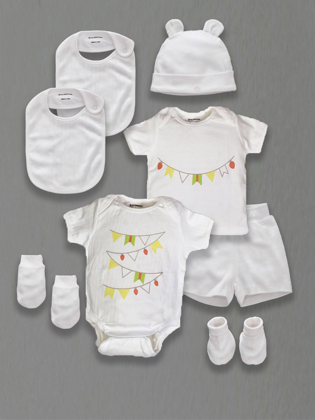 My Milestones Infant 8-Piece Printed Clothing Gift Set