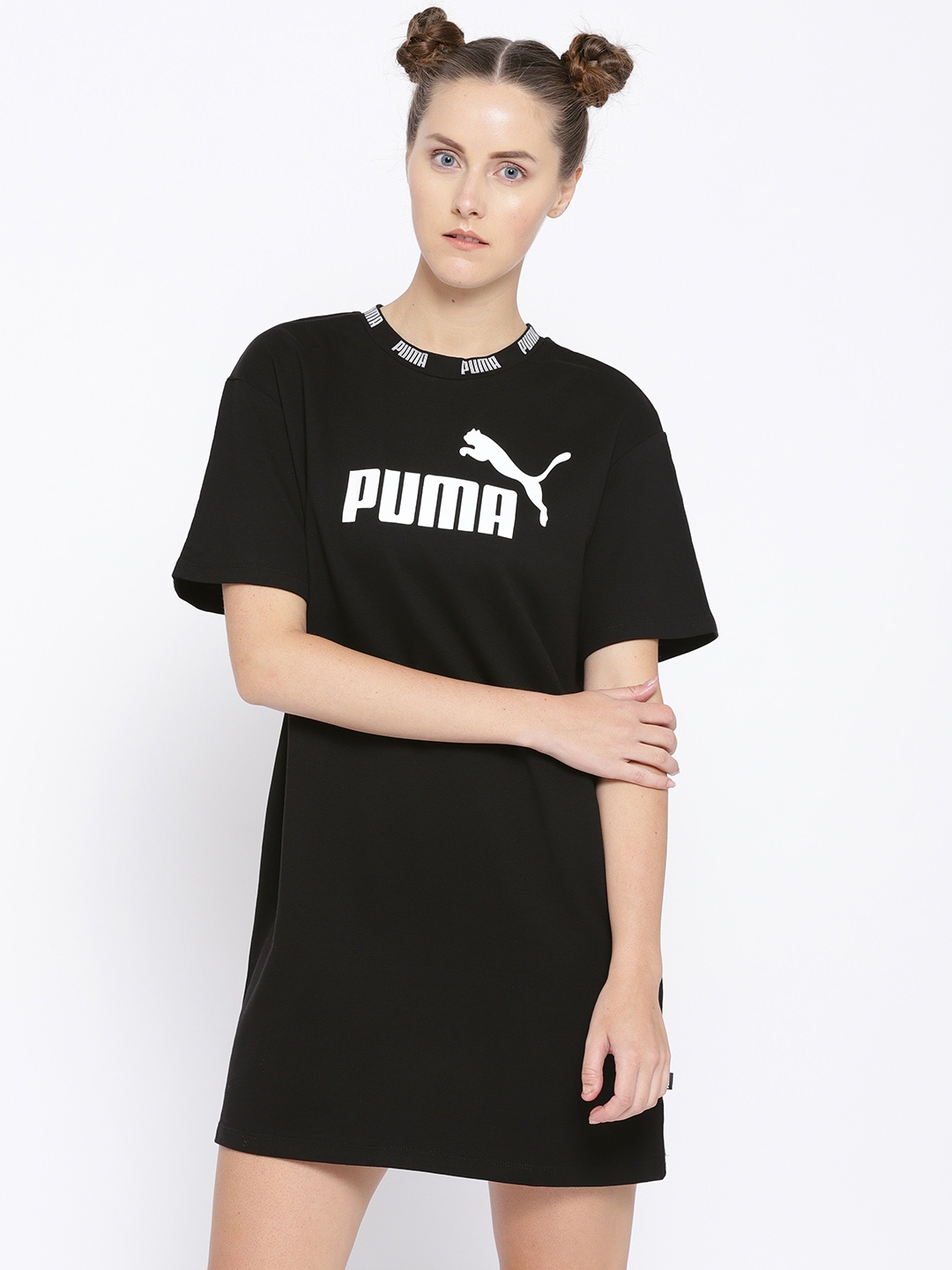 black and white puma dress
