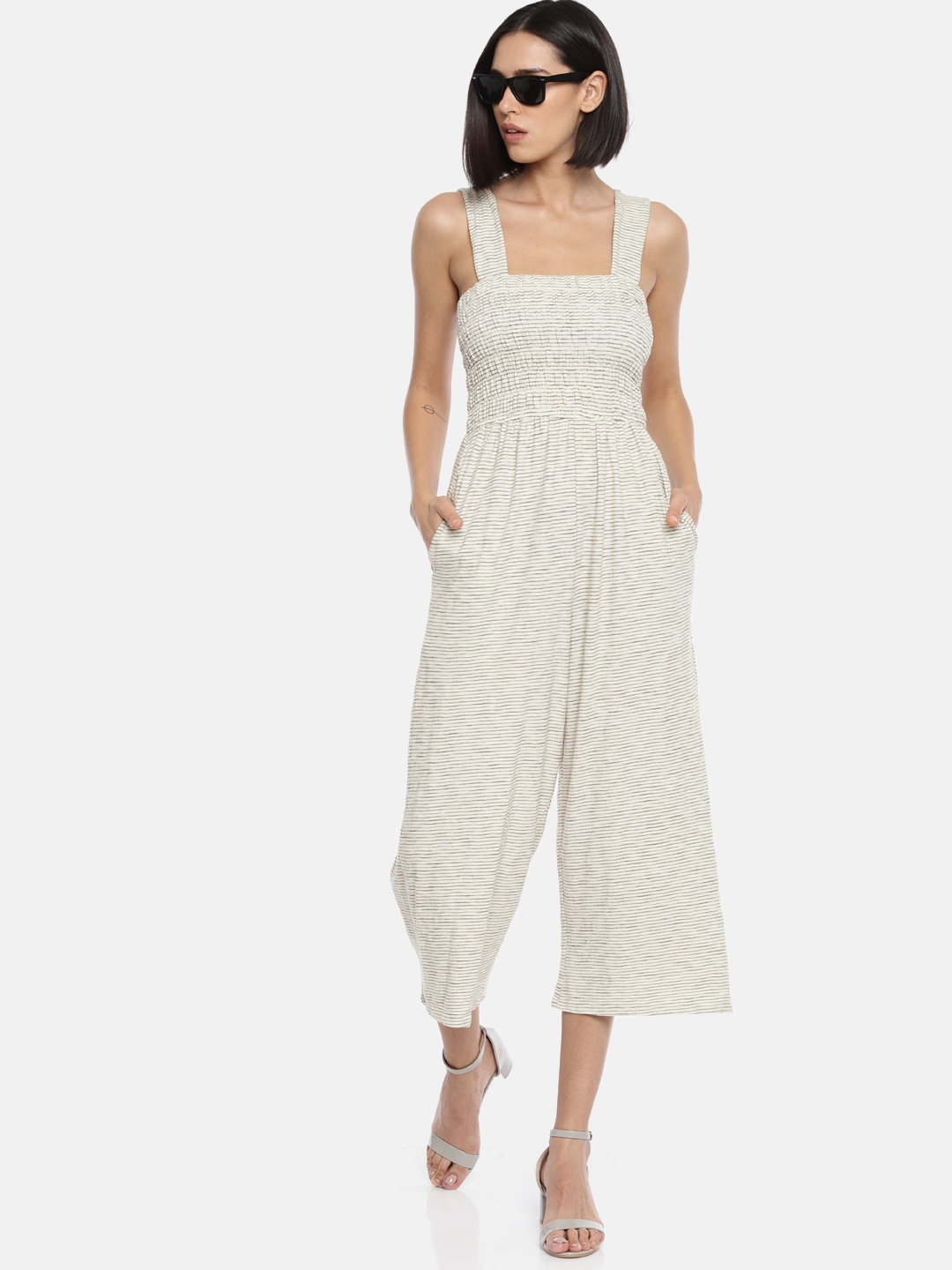 american eagle white jumpsuit