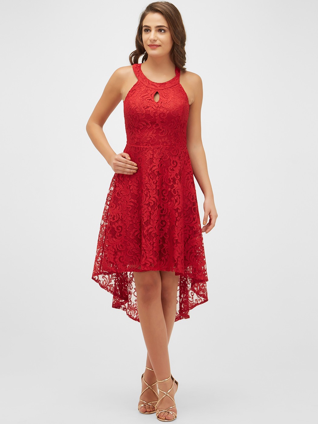 Bebe fit and sales flare dress