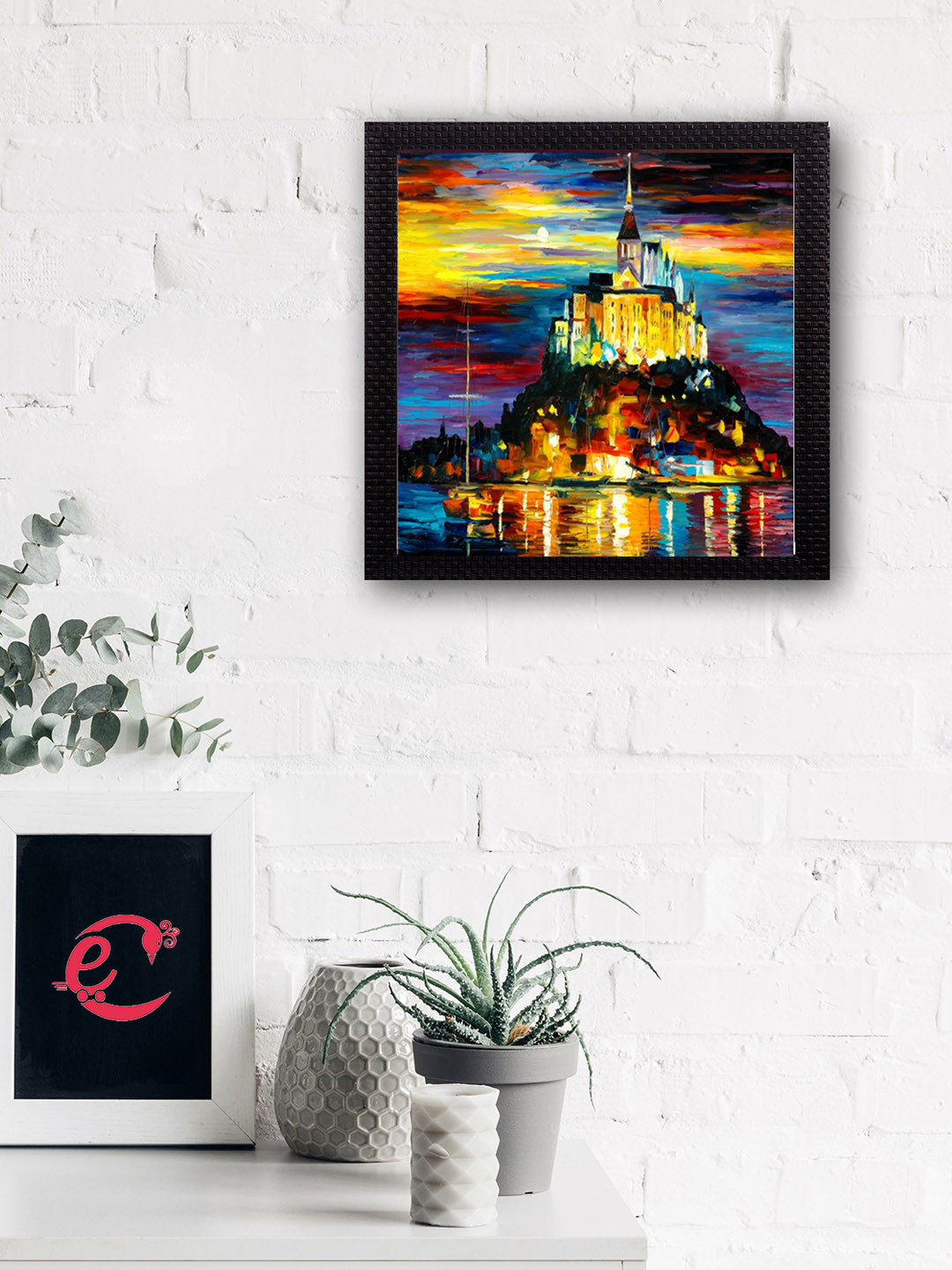 eCraftIndia Multicoloured Scenary View UV Wall Art