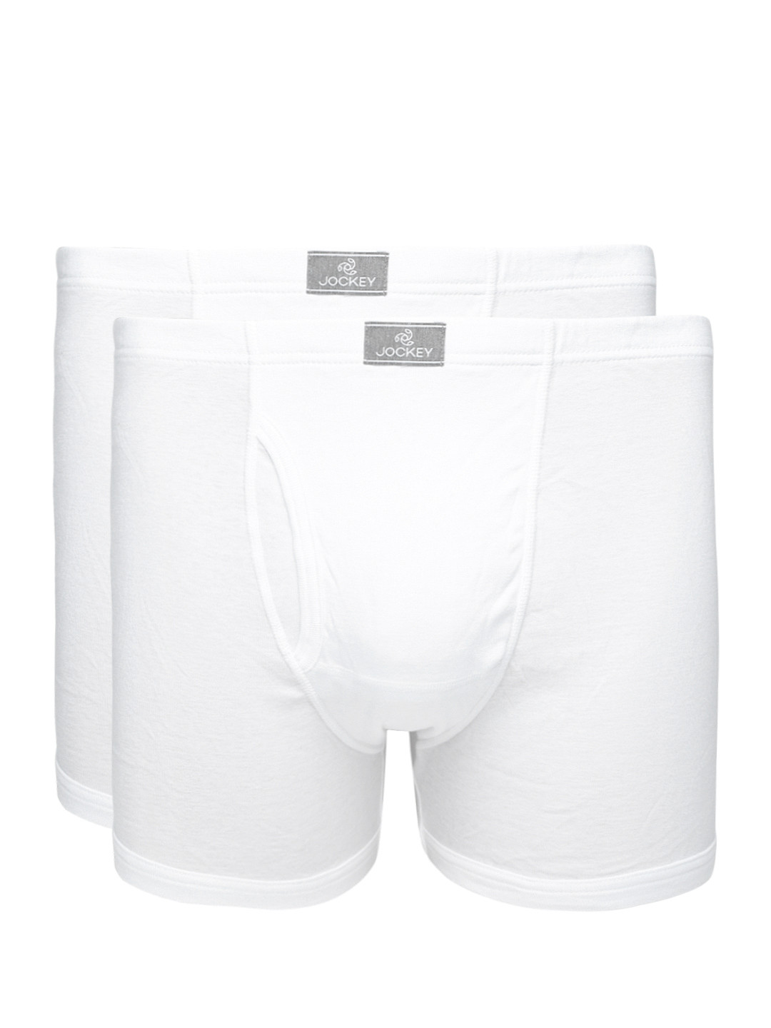 Jockey MODERN CLASSIC Men White Pack of Two Trunks 8008