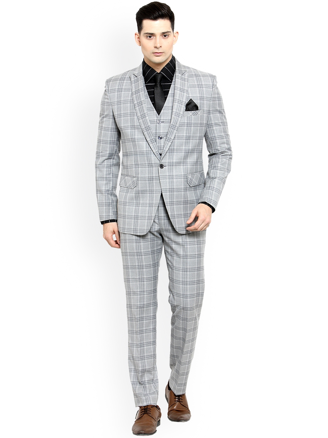 three piece suit myntra