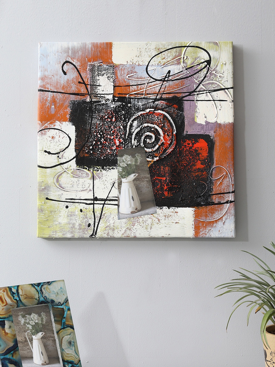 Buy Home Decor India Multicoloured Abstract Wall Art Wall Art