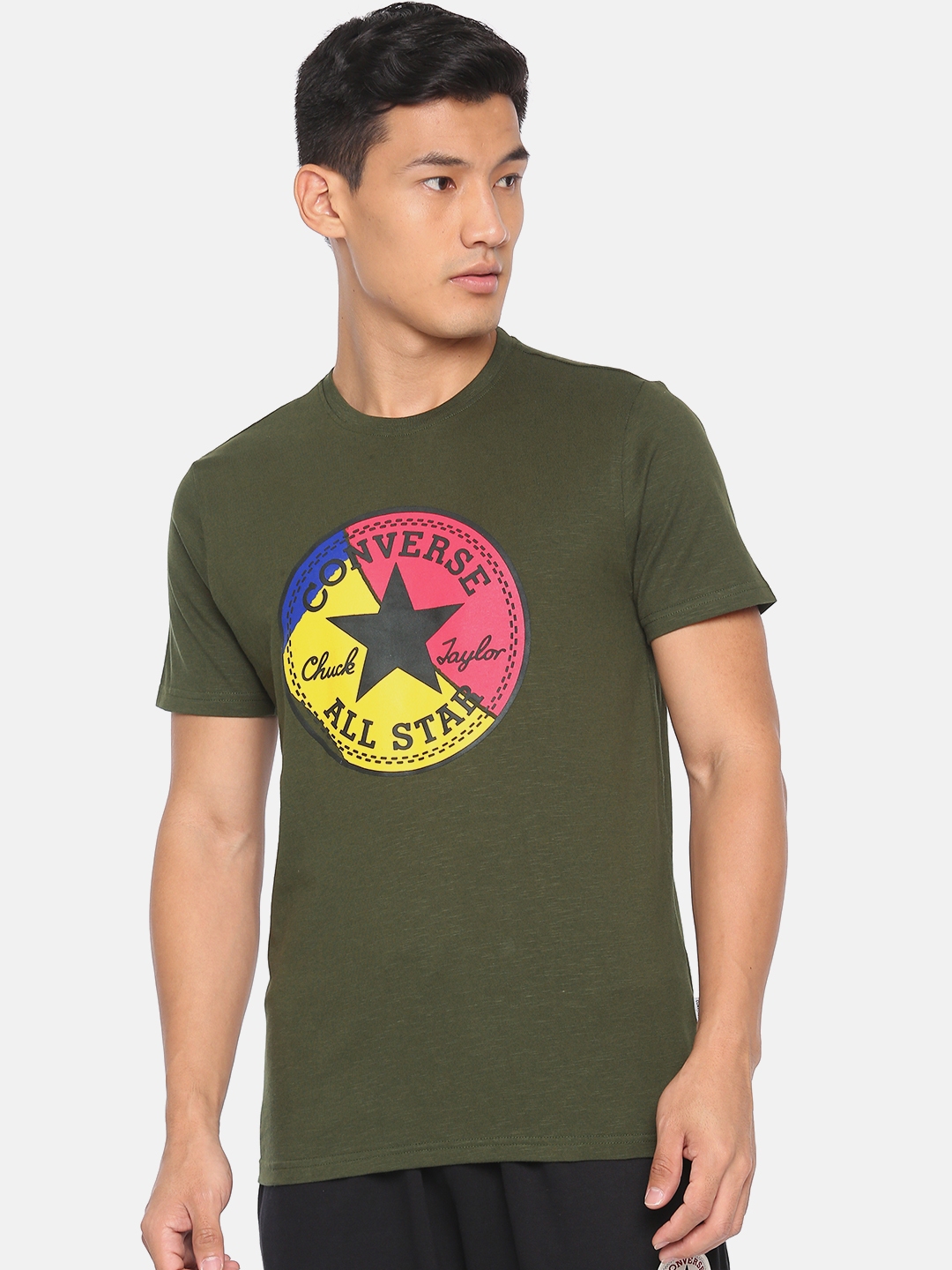 olive green converse mens