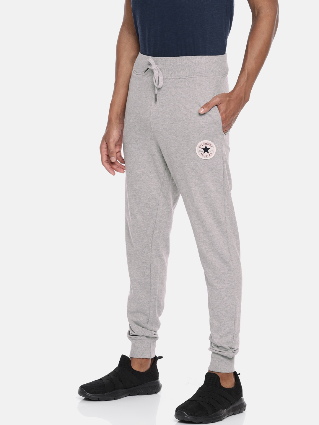 Fremskynde politik Implement Buy Converse Men Grey Melange Solid Regular Fit Joggers - Track Pants for  Men 9532983 | Myntra