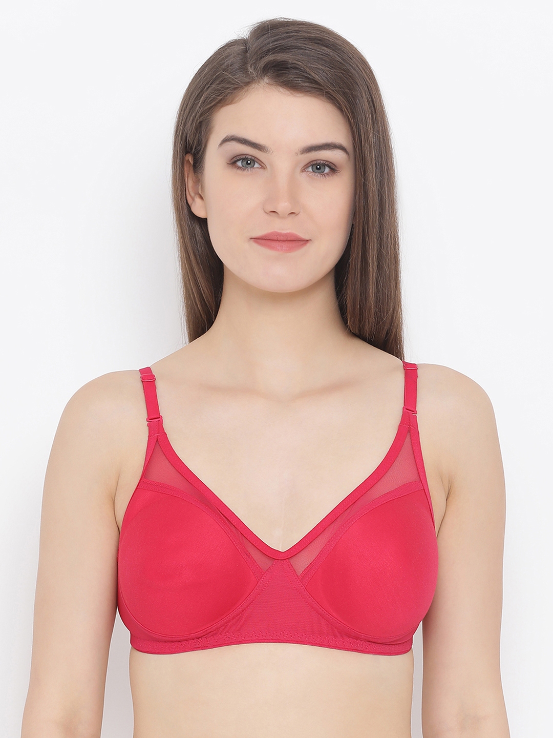 Clovia Non-padded Non-wired Solid Spacer Cup Full Figure Bra In