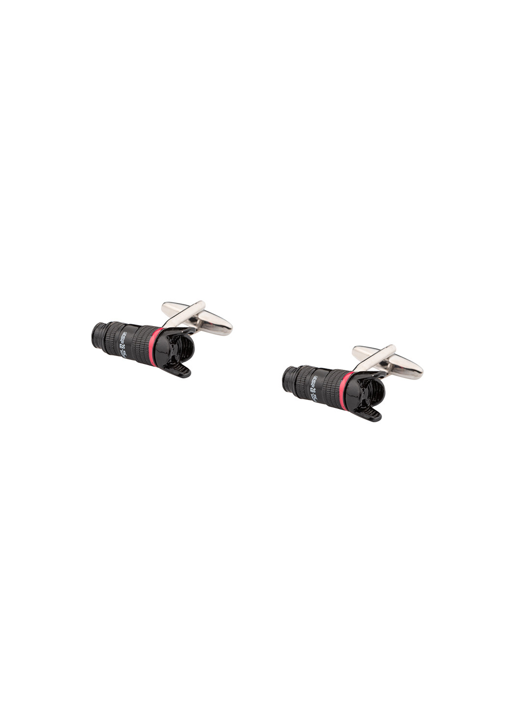 The Tie Hub Men Black Rhodium-Plated Quirky Cufflinks