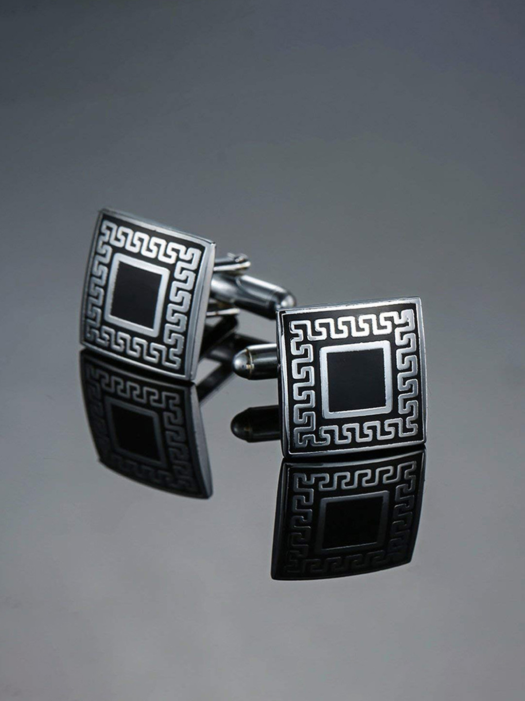 Peora Black Symbol Cufflinks