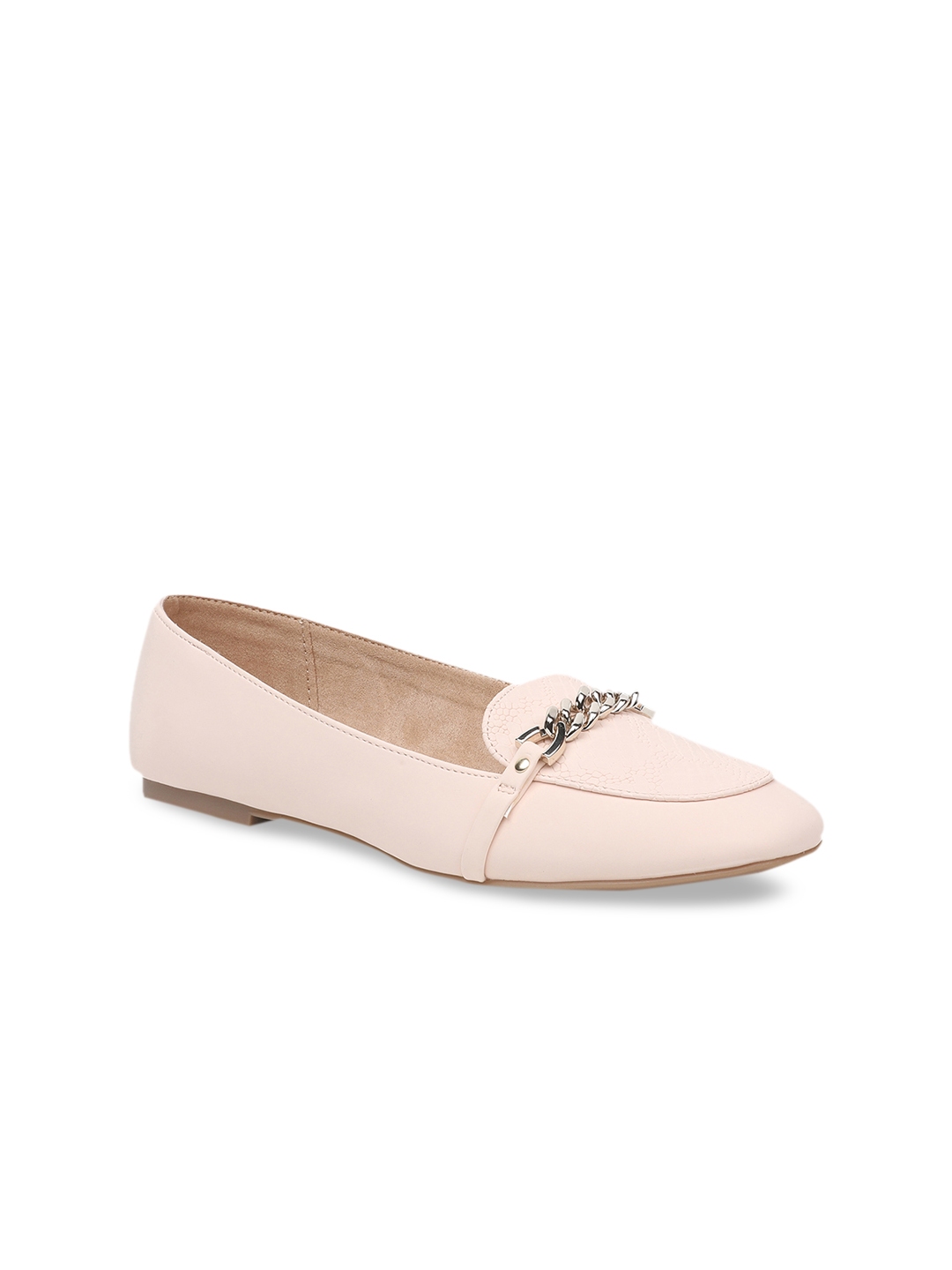 light pink loafers